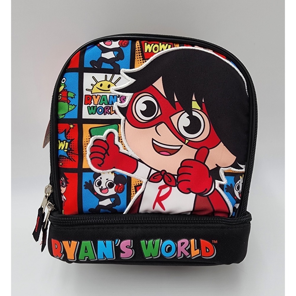 Ryan's World Lunch‎ Tote Big Face lunchbox Insulated Lunch Bag, Brand New!!